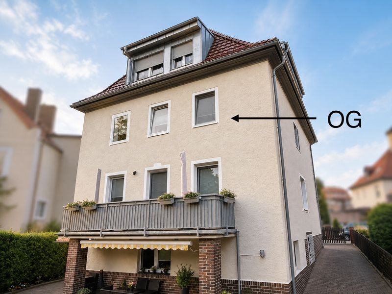 4,5-Raum-Wohnung in Altstadtvilla nähe Goitzschesee – 98,4 m² in Bitterfeld